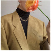 Clavicle Punk Gold Silver Big Chains Gothic Jewelry Pendant Choker WomenNecklake